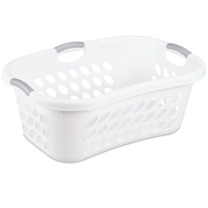 Sterilite Ultra HipHold 1.25 Bushel Plastic Clothes Laundry Basket Bin (6 Pack)