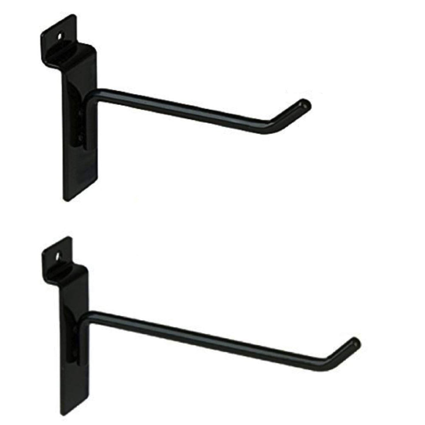 Only Garment Racks Hooks for Slatwall Panels, 4-Inch 25-Pack and 6-Inch 25-Pack