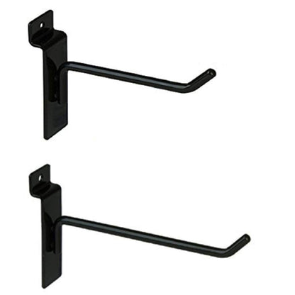 Only Garment Racks Hooks for Slatwall Panels, 4-Inch 25-Pack and 6-Inch 25-Pack
