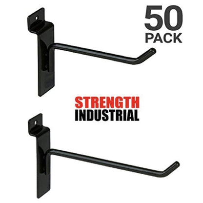 Only Garment Racks Hooks for Slatwall Panels, 4-Inch 25-Pack and 6-Inch 25-Pack