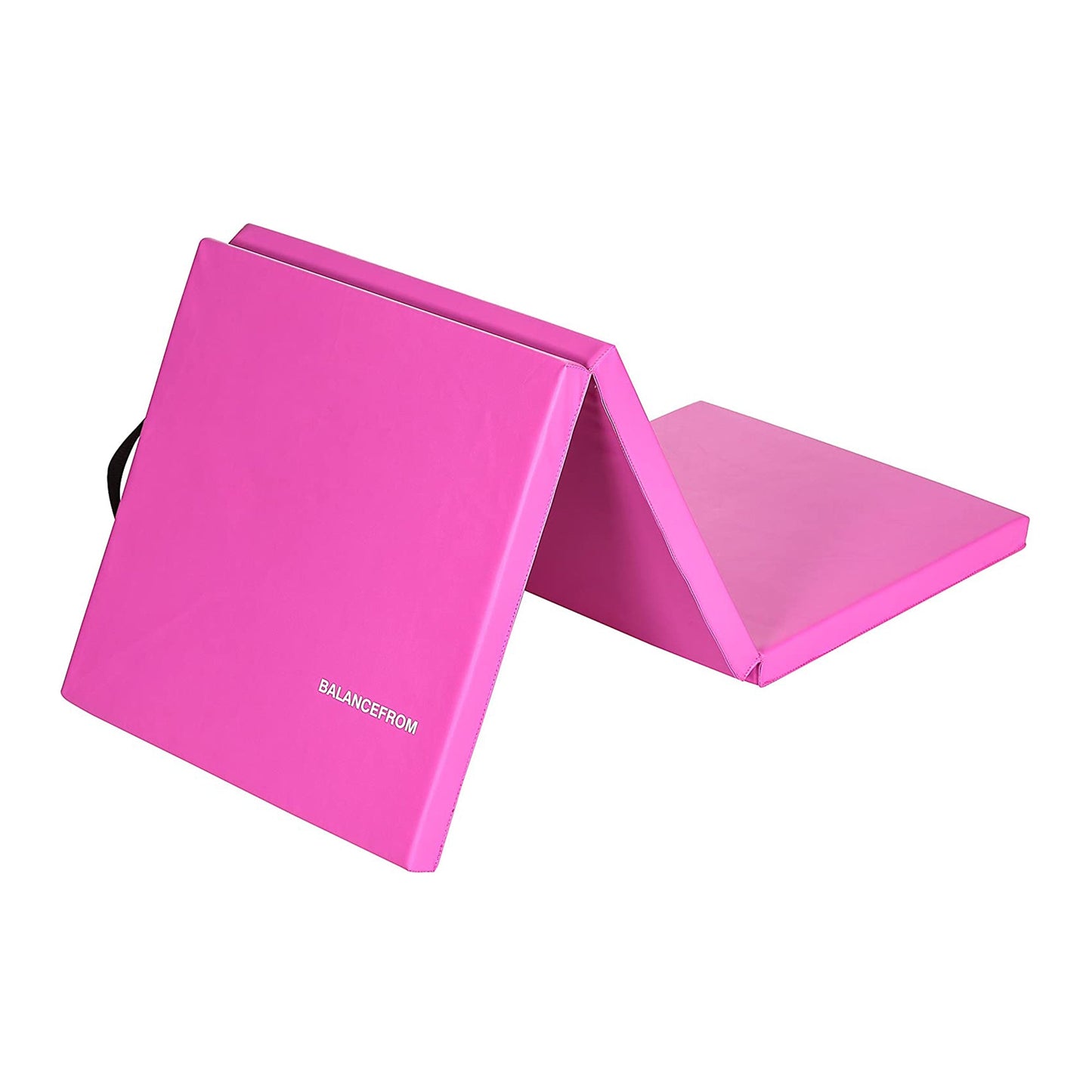 BalanceFrom Fitness GoGym 2 Inch Thick Tri Fold Folding Gymnastics Mat, Pink