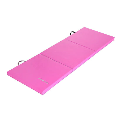 BalanceFrom Fitness GoGym 2 Inch Thick Tri Fold Folding Gymnastics Mat, Pink