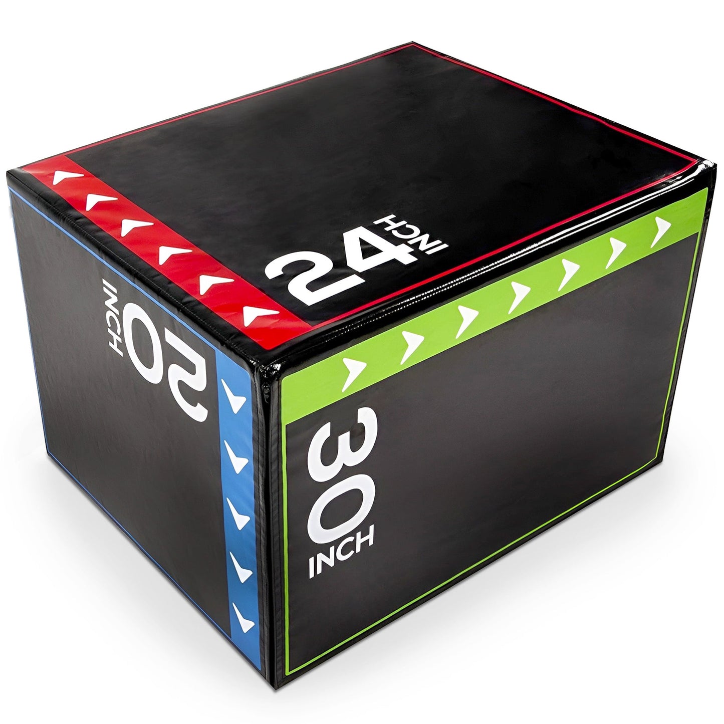 BalanceFrom Fitness 3 in 1 60lb Foam Box Jumping Exercise, Black (Damaged)