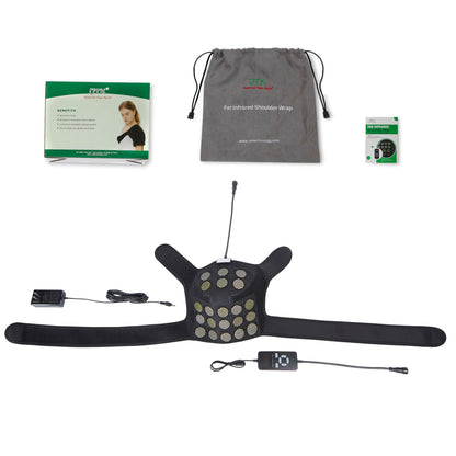 UTK Jade Stone Infrared Shoulder Pain Relief Heating Pad w/ Smart Controller