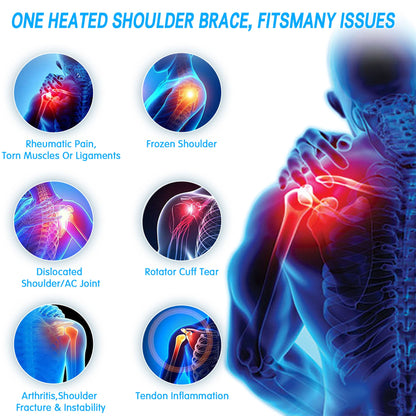 UTK Jade Stone Infrared Shoulder Pain Relief Heating Pad w/ Smart Controller