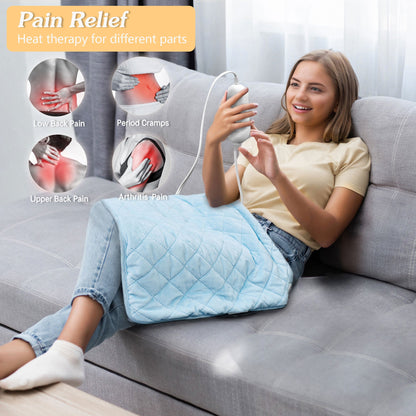 nalax Electric Microfiber Heating Blanket w/Tourmaline Beads & Jade Stones, XXL