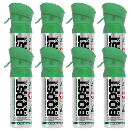 Boost Oxygen Pocket Size 3 Liter Respiratory Support Canister, Natural (8 Pack)