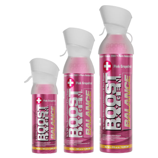 Boost Oxygen 3 Liter Portable Pocket Sized Canister w/ 5 Liter and 10 Liter Cans