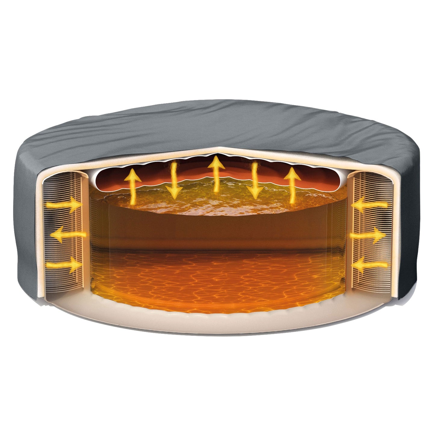 Intex PureSpa Plus Inflatable Hot Tub Jet Spa w/ 4 Battery Multi-Colored Lights