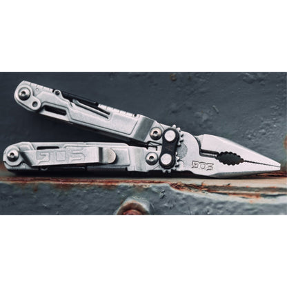 SOG PowerPint Stainless Steel Folding 18 Multi Purpose Pocket EDC Tool, Silver