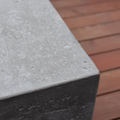 Elementi Manhattan 36" Concrete Outdoor 45,000 BTU Liquid Propane Fire Pit Table