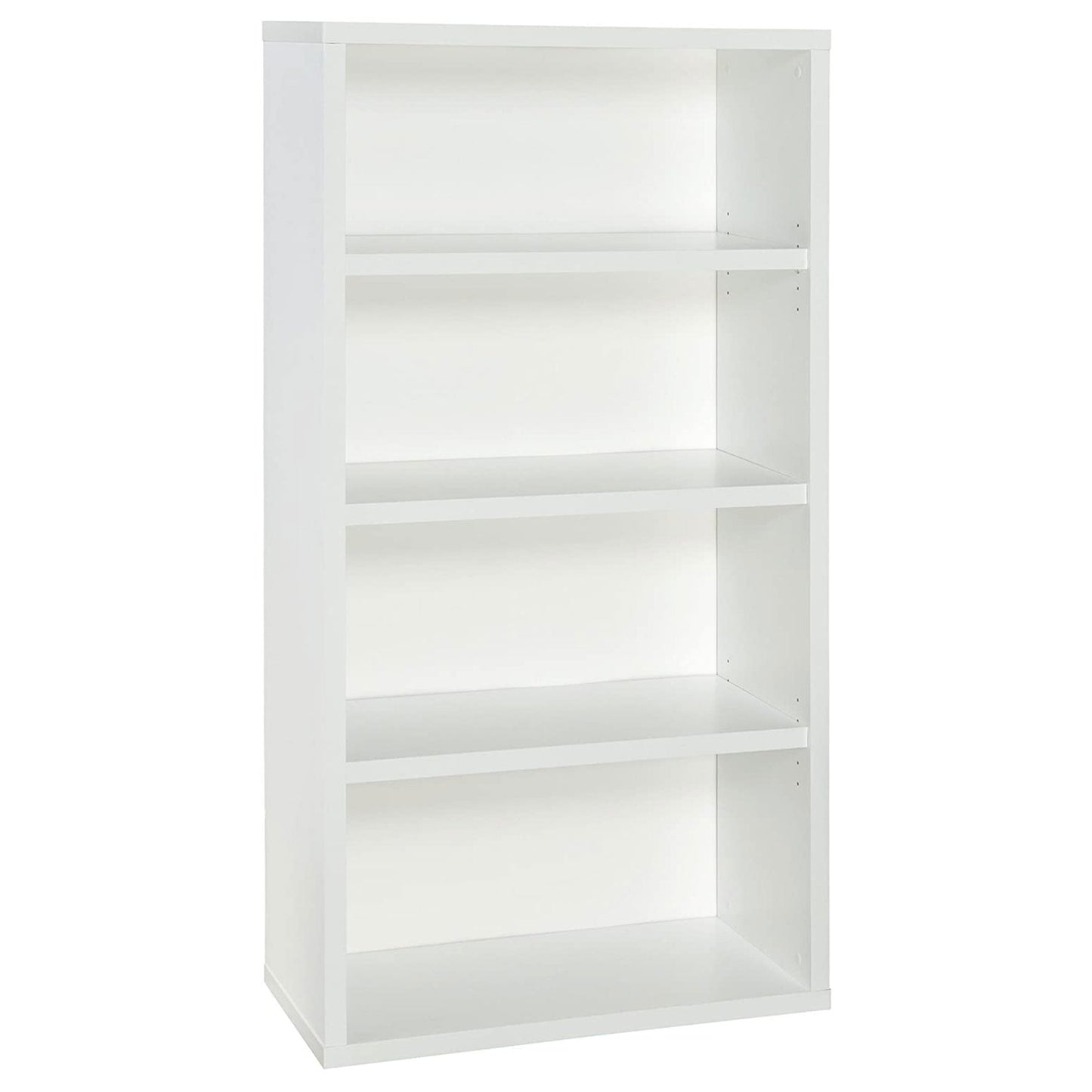 ClosetMaid Decorative Modern Rectangular 4 Tier Shelf Wooden Bookcase, White