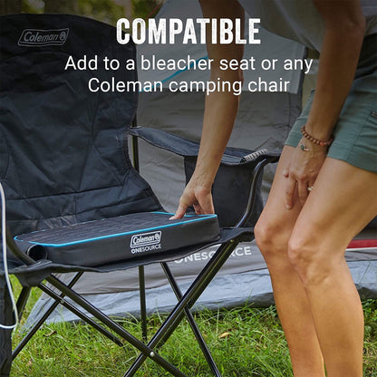 Coleman OneSource Outdoor Heated Camping Chair Pad with Rechargable Battery
