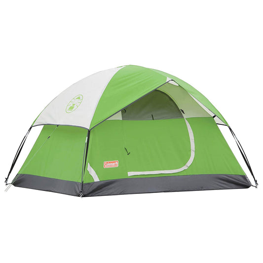 Coleman Sundome Quick Setup 2 to 3 Person Camping Tent with Rainfly, Palm Green