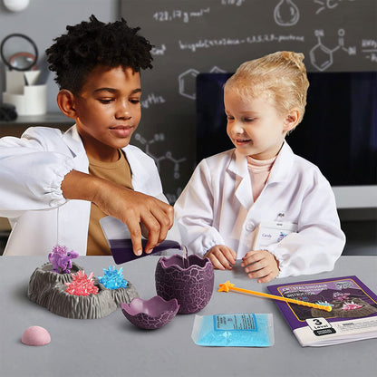 Science Can Geoscience 3 Color Crystal Dinosaur Deluxe Growing Kit Experiment