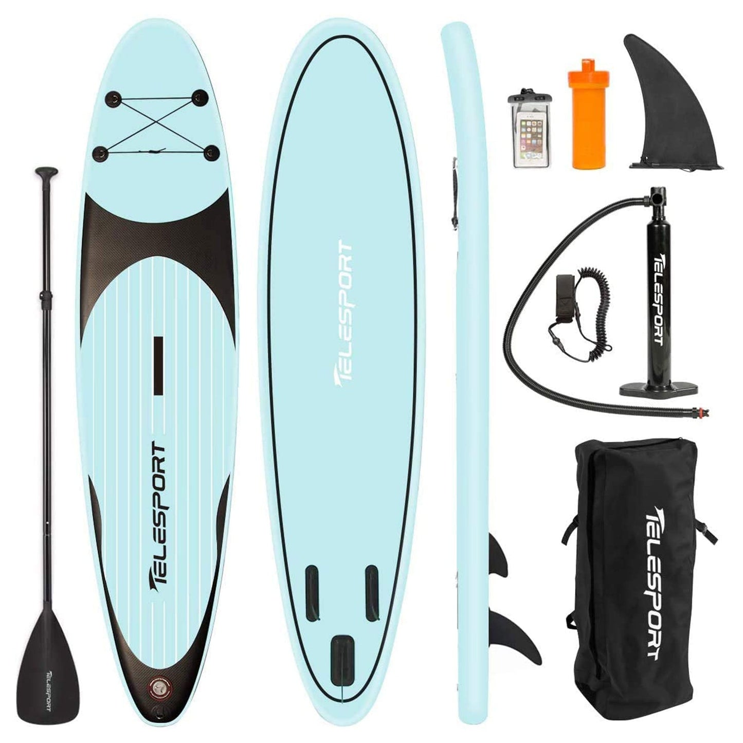 TELESPORT Paddle Boards Inflatable Stand Up Paddleboard with Accessories, Blue