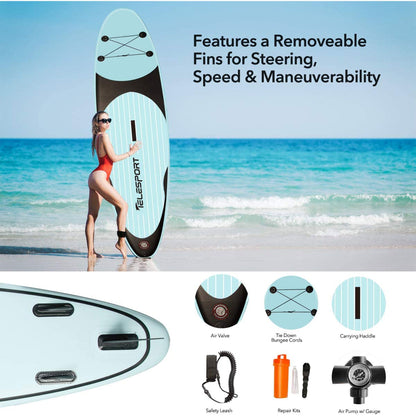 TELESPORT Paddle Boards Inflatable Stand Up Paddleboard with Accessories, Blue