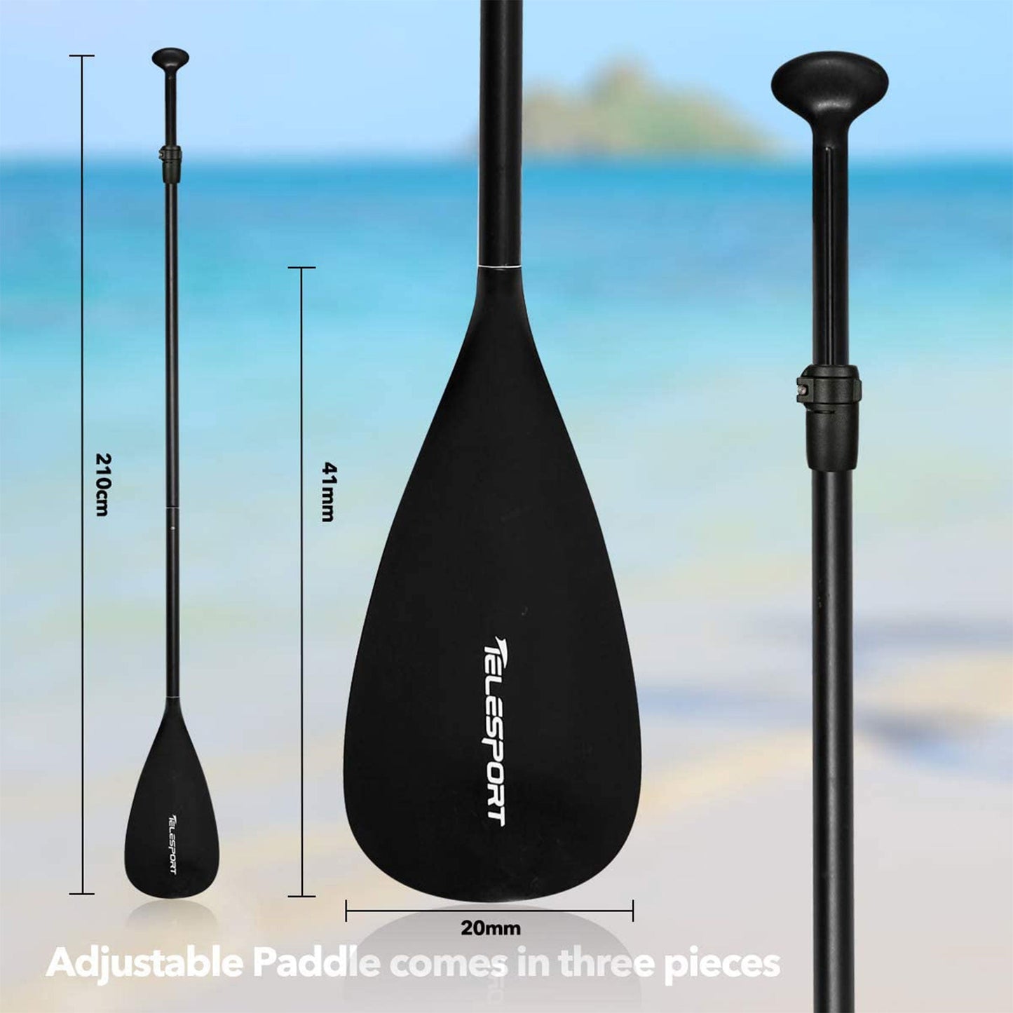 TELESPORT Paddle Boards Inflatable Stand Up Paddleboard with Accessories, Blue