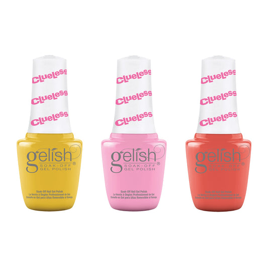 Gelish Mini Clueless Collection 9 mL Soak Off Gel Nail Polish Set, 3 Color Pack