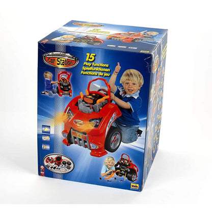 Theo Klein Interactive Toy Car and Engine Service Maintenance Station Play Set