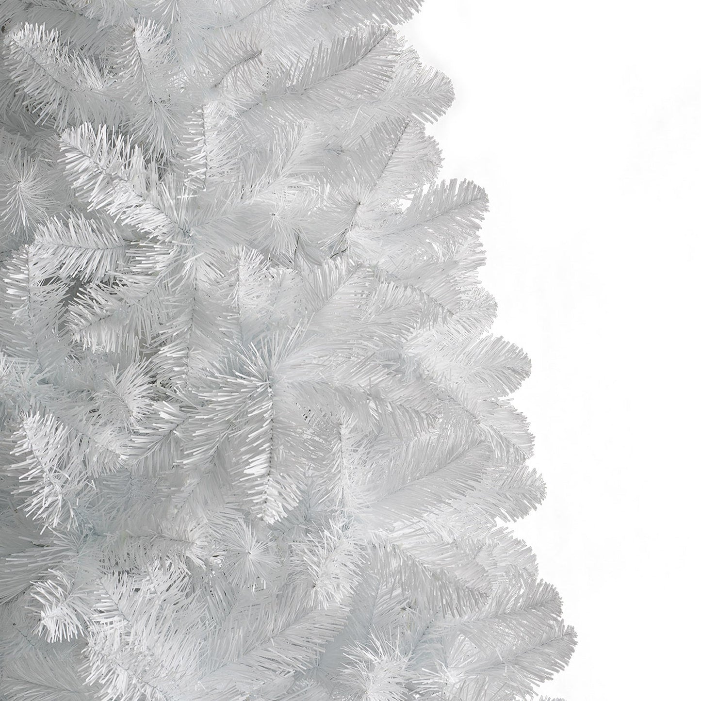 Treetopia All Snowed In White 8 Ft Artificial Prelit Slim Christmas Tree w/Stand