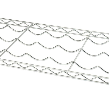TRINITY EcoStorage 4 Shelf Adjustable Wire Shelving 36 Bottle Wine Rack, Chrome