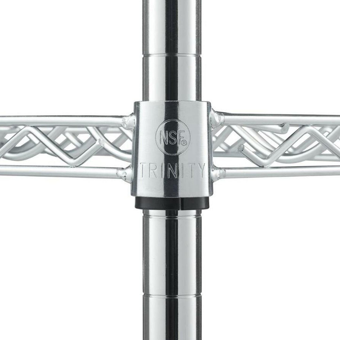 TRINITY EcoStorage 4 Shelf Adjustable Wire Shelving 36 Bottle Wine Rack, Chrome