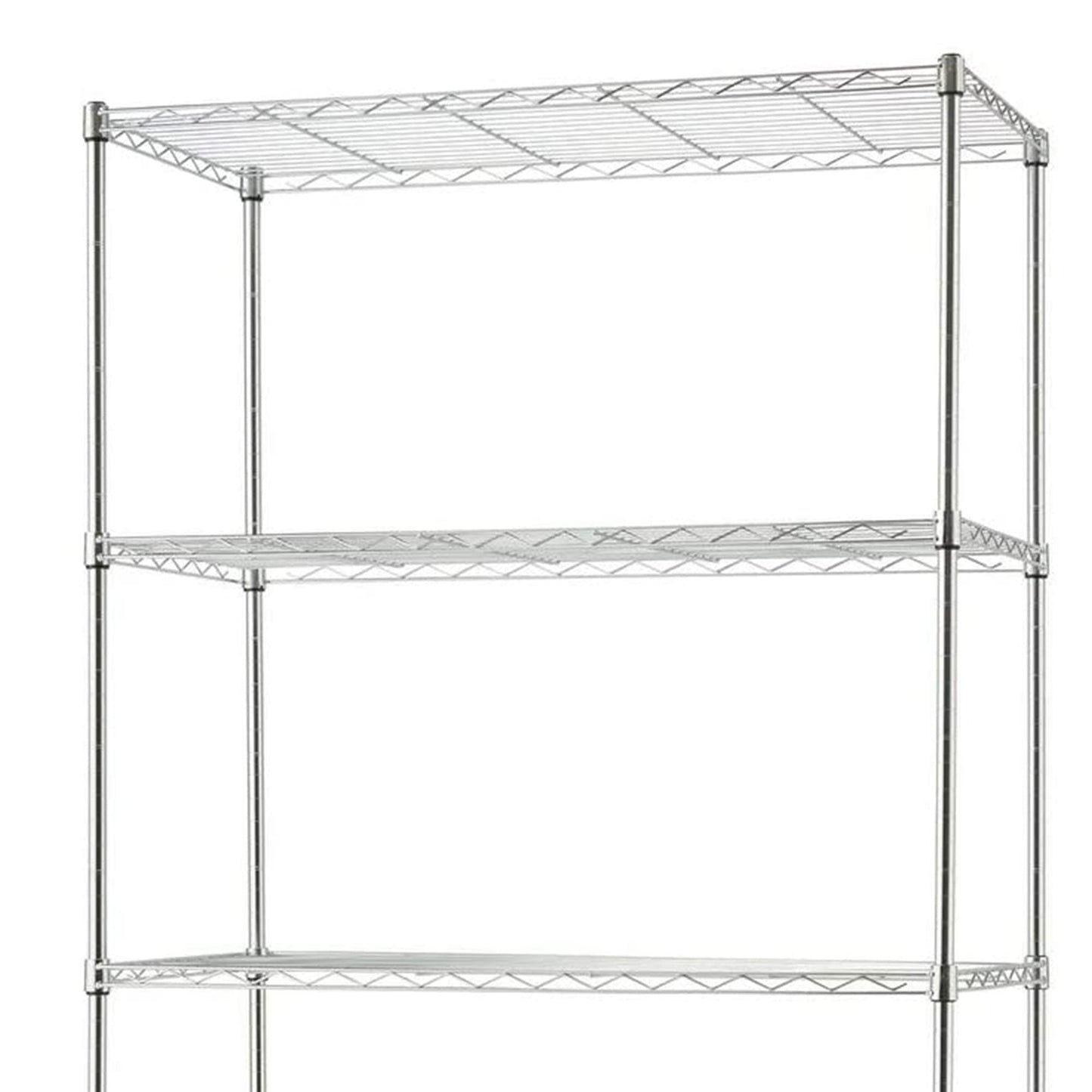 TRINITY BASICS EcoStorage 5 Tier Adjustable Wire Shelving with Wheels, Chrome