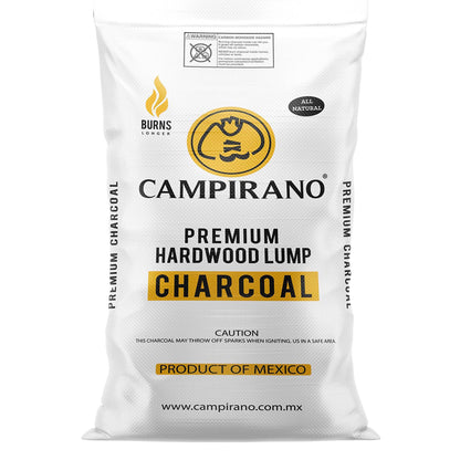 Campirano Premium Hardwood Black Lump Grill & Smoker Charcoal, 40lb Bag (3 Pack)