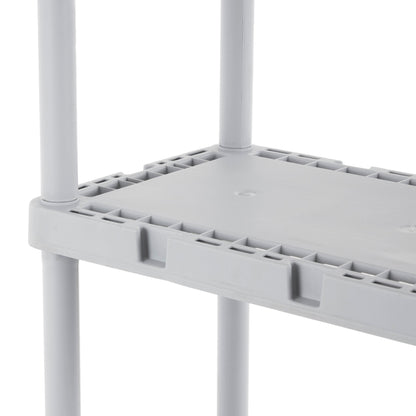 Gracious Living Knect-A-Shelf 4 Tier Light Duty Storage Shelving System (4 Pack)