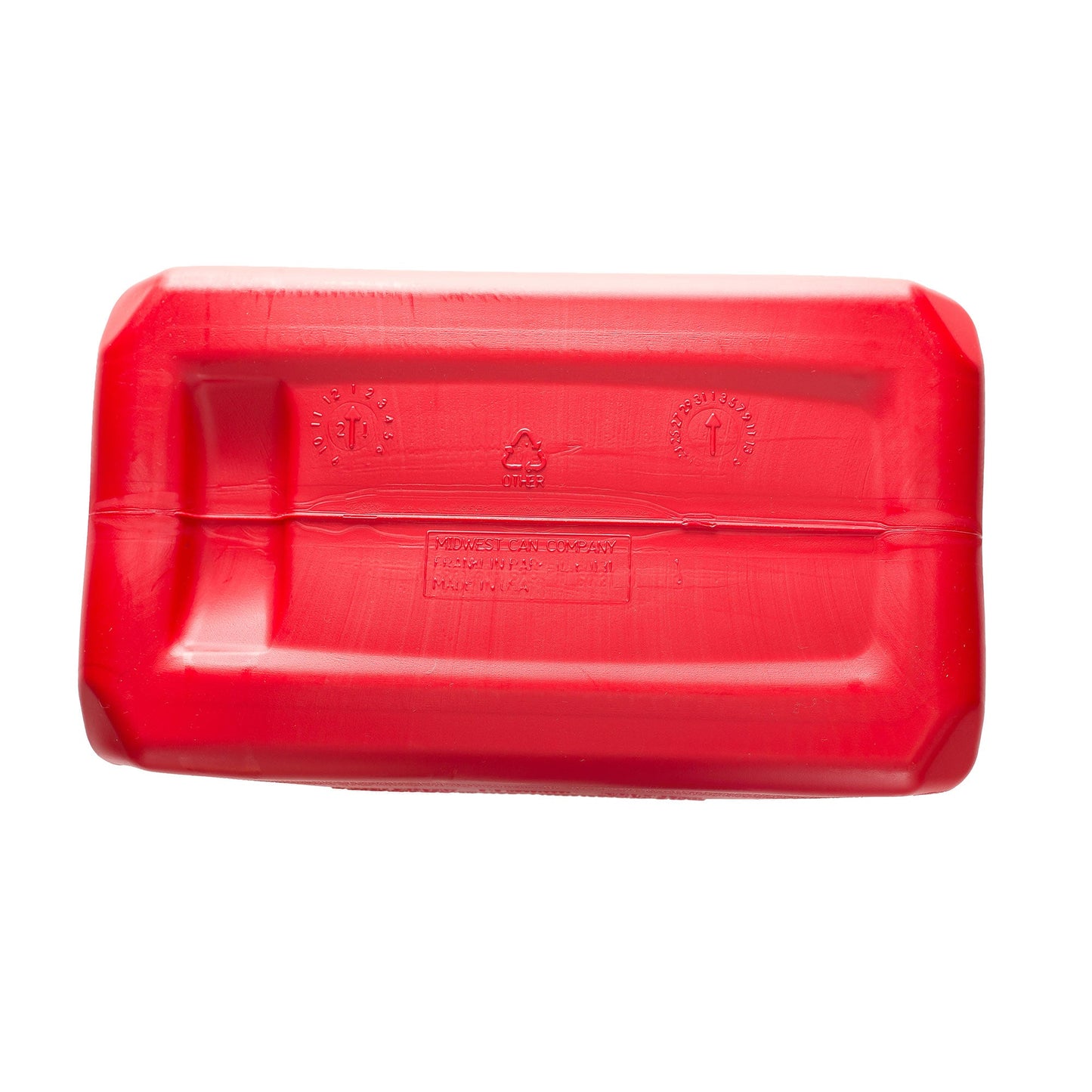 Midwest Can Company Military Style Gas Can with Quick Flow Spout, 5 Gallons, Red