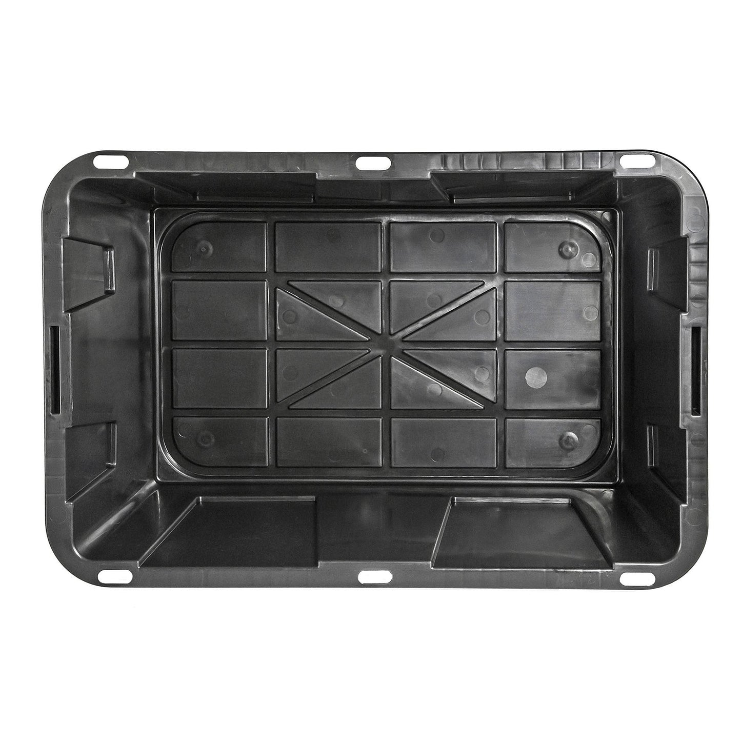 GreenMade Professional Storage Tote with Handles, 27 Gallon, Black (4 Pack)