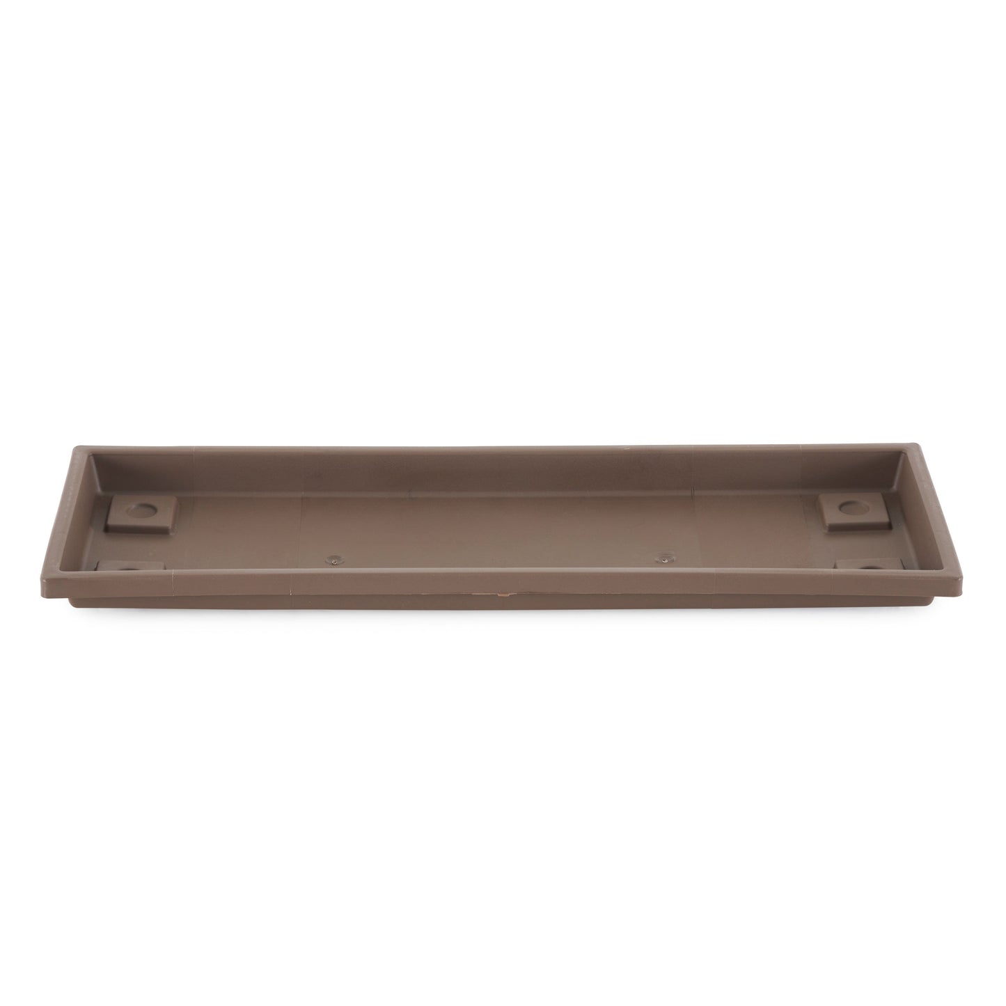 HC Companies Farmhouse Venetian 24 Inch Rectangular Flower Box Saucer, Chocolate