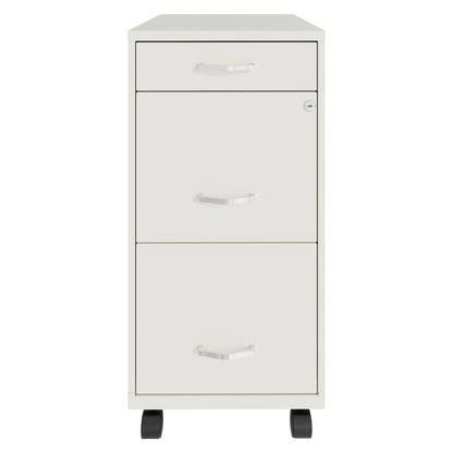 Space Solutions 18in Wide 3 Drawer Mobile Organizer Cabinet for Office (Damaged)