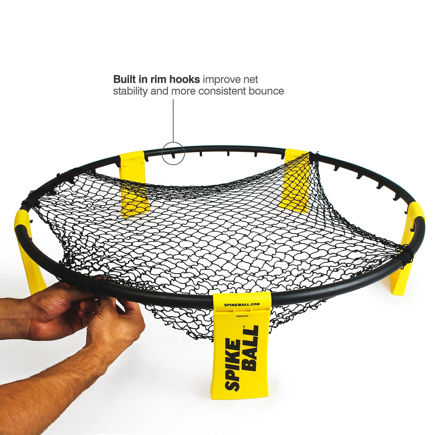 Spikeball Portable Foldable Standard 3 Ball Kit with Adjustable Net & Balls
