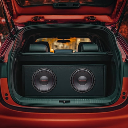 Crunch CRW12D4 12 Inch MAX 4 Ohm Dual Voice Coil Car Subwoofer Speakers (2 Pack)