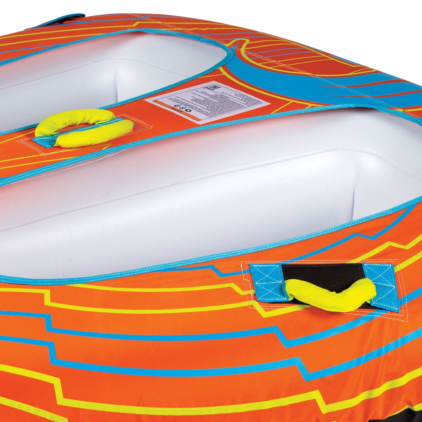 Connelly Double Trouble 2 Rider Inflatable Boat Towable Water Inner Tube, Orange