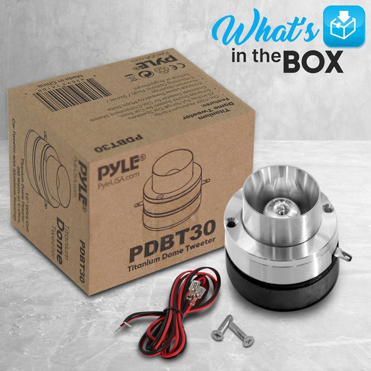 Pyle Pro Coil Titanium Dome Crossover Sound Tweeter for Car Component Stereo