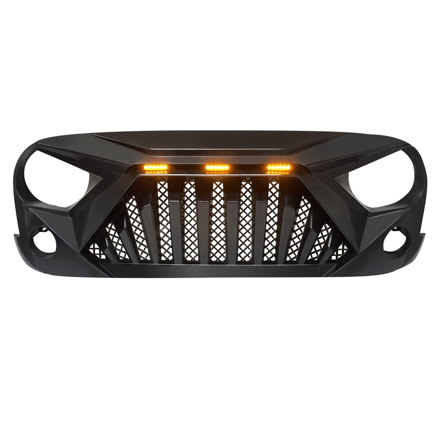 AMERICAN MODIFIED Front Goliath Grill Compatible w/ 2007-18 Jeep Wrangler JK