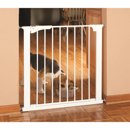 Command Pet Products 2-Way Door Pressure Gate for Pets, 29-32"W x 29.5"H, White
