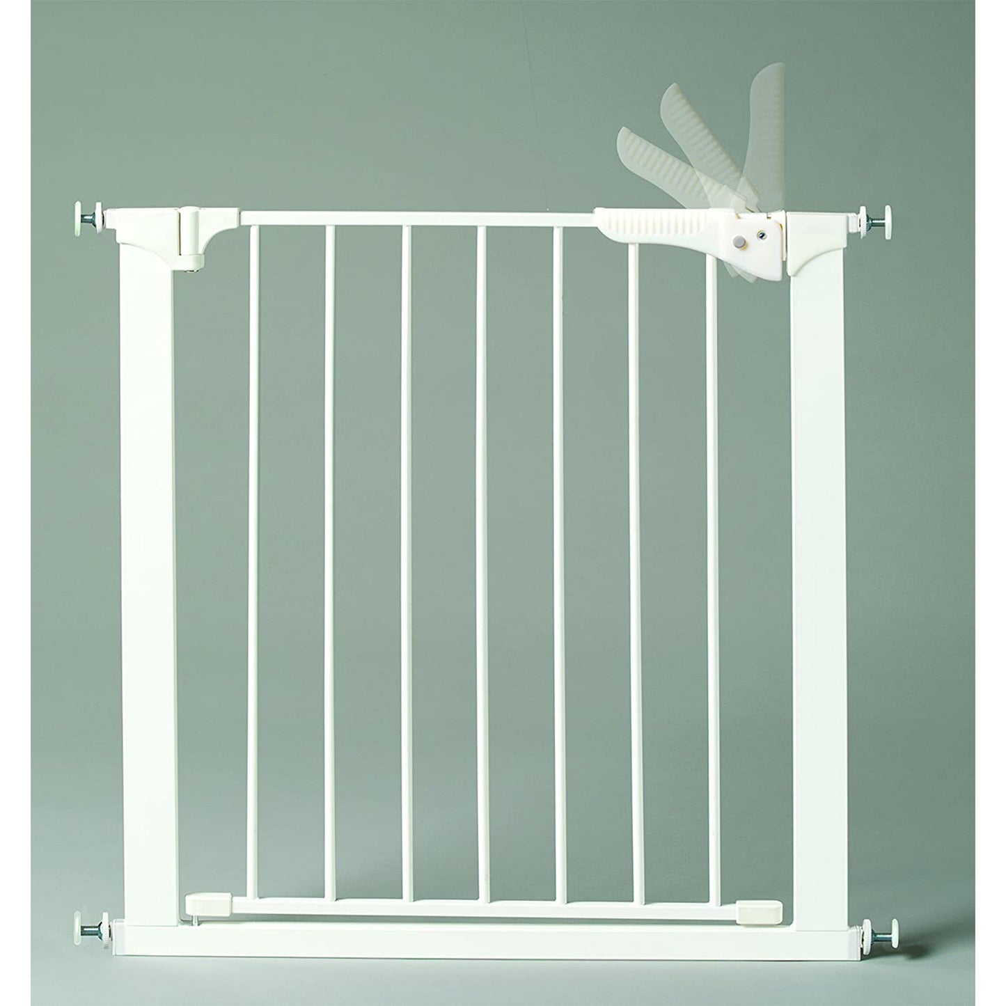 Command Pet Products 2-Way Door Pressure Gate for Pets, 29-32"W x 29.5"H, White