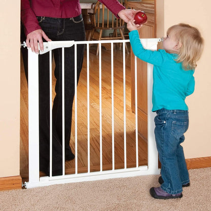 Command Pet Products 2-Way Door Pressure Gate for Pets, 29-32"W x 29.5"H, White