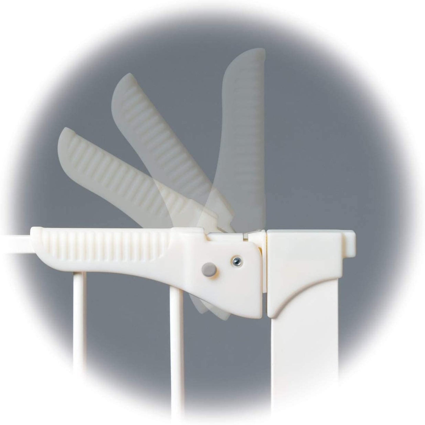 Command Pet Products 2-Way Door Pressure Gate for Pets, 29-32"W x 29.5"H, White