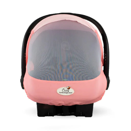 CozyBaby Combo Pack w/ Sun & Bug Cover and Lightweight Summer Cozy Cover, Pink