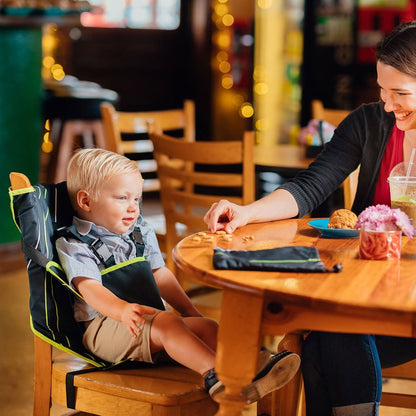 CozyBaby Portable Washable Travel Cloth Easy Seat High Chair, Charcoal Yellow