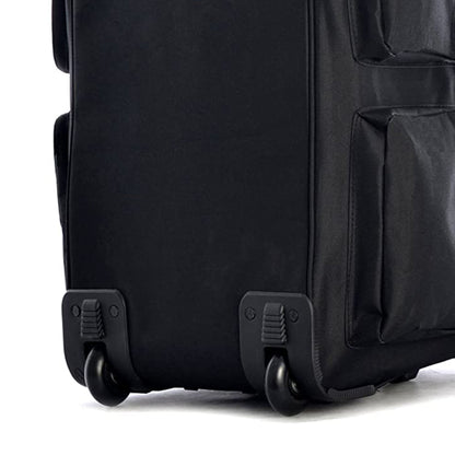 Olympia 29 Inch 8 Pockets U Shaped Rolling Duffel Bag Case with Handle, Black