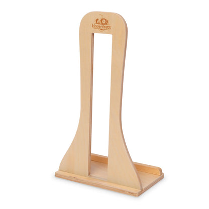 Kinderfeets Child Indoor Floor Wooden Single Bike Stand Storage Rack, Natural