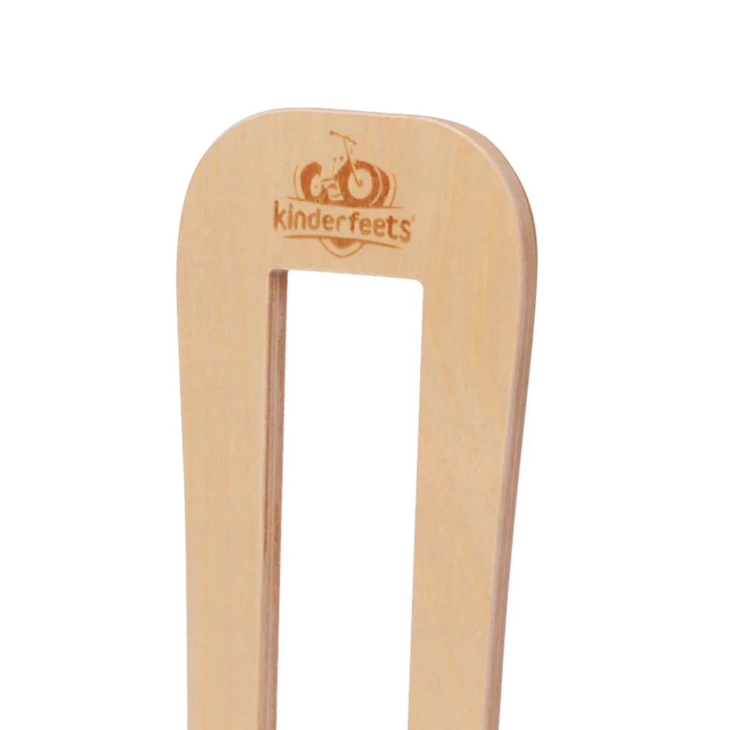 Kinderfeets Child Indoor Floor Wooden Single Bike Stand Storage Rack, Natural