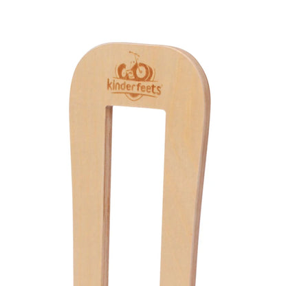 Kinderfeets Child Indoor Floor Wooden Single Bike Stand Storage Rack, Natural