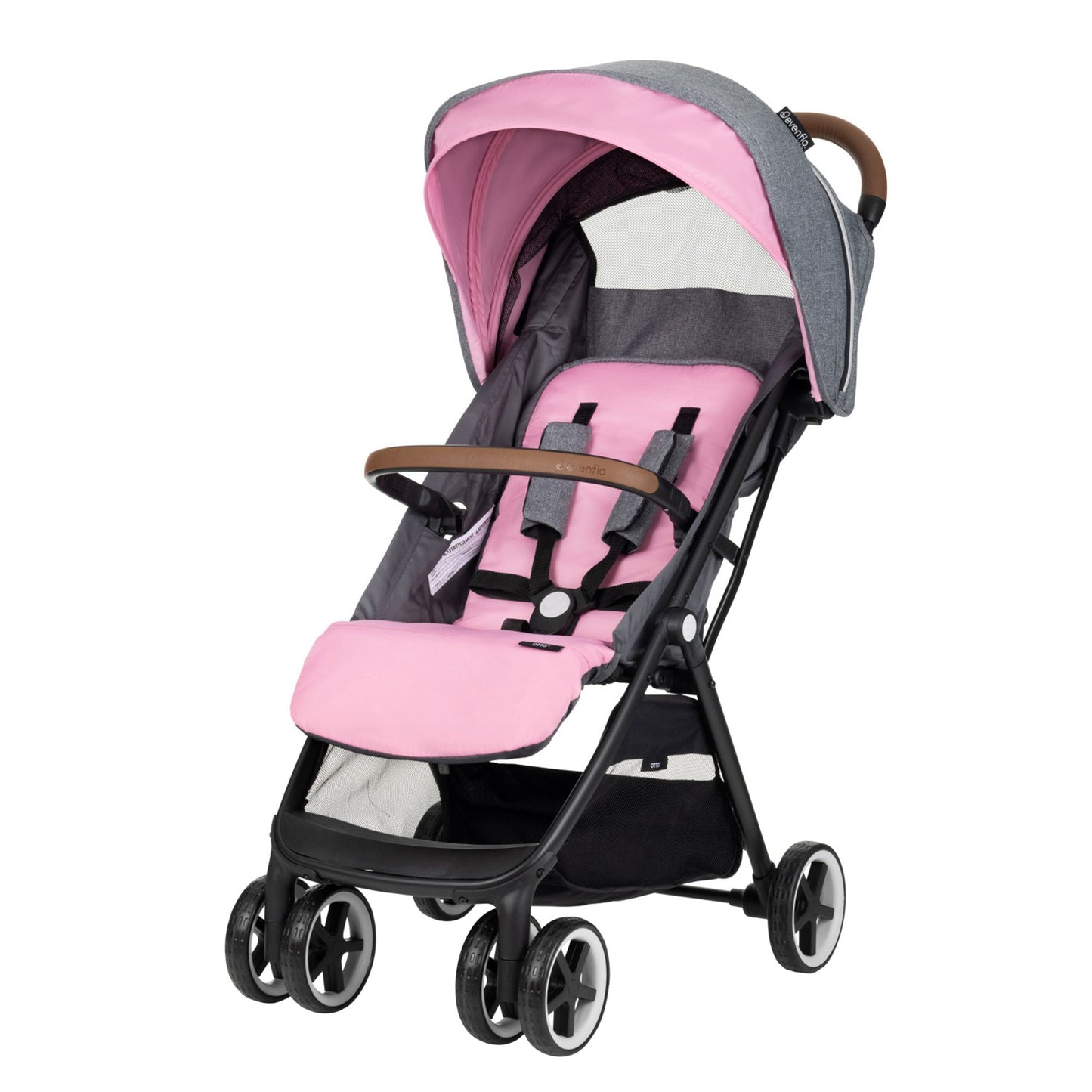 Evenflo 18812337 Gold Otto Self Folding Lightweight Travel Stroller, Opal Pink